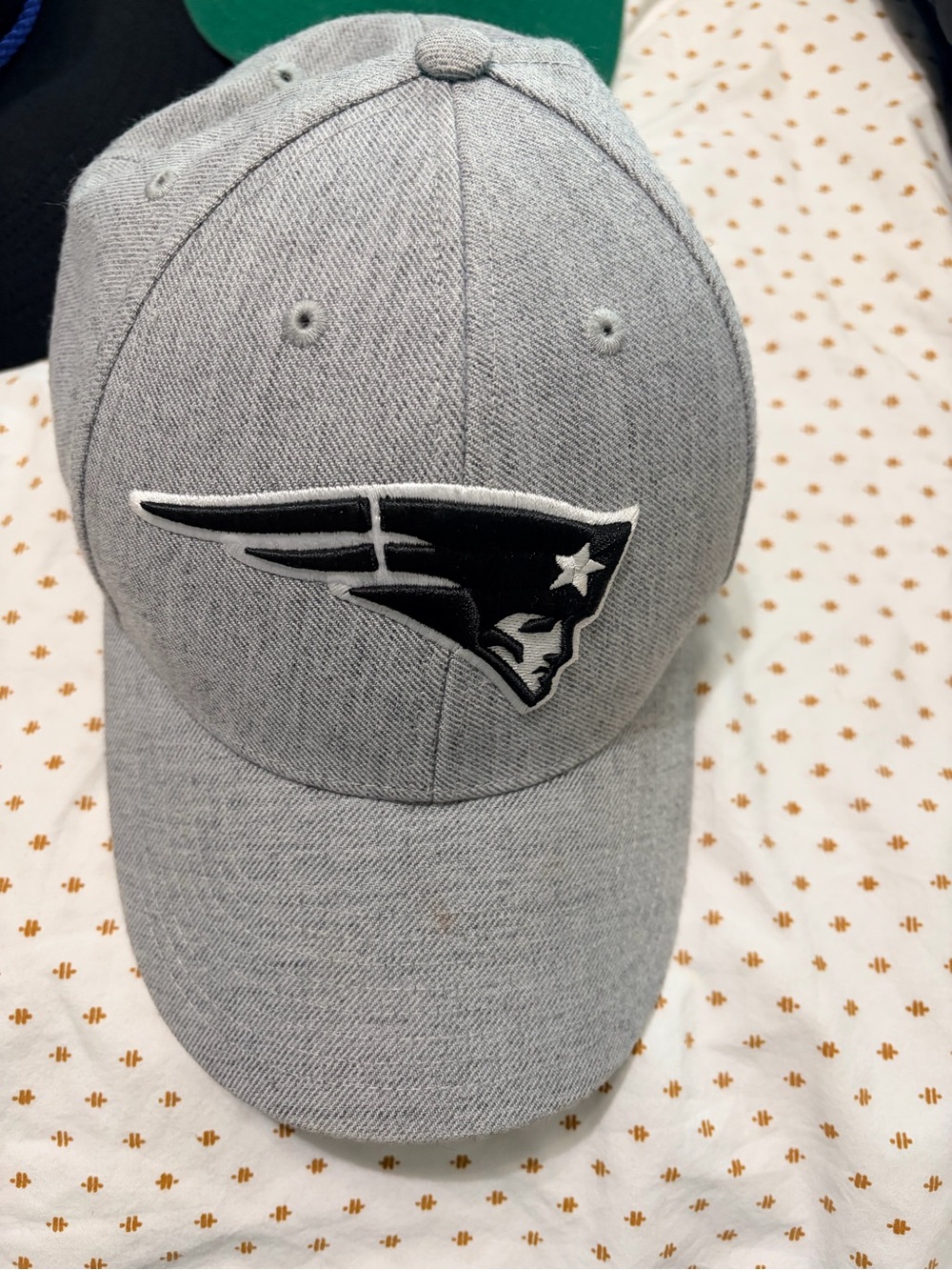 47 Brand Gray New England Patriots Heathered Logo Cap
